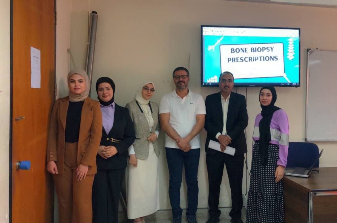 دورة تدريبية (طرق العمل القياسية لتحضير الانسجة المرضية والمناعة الكيميائية النسيجية )