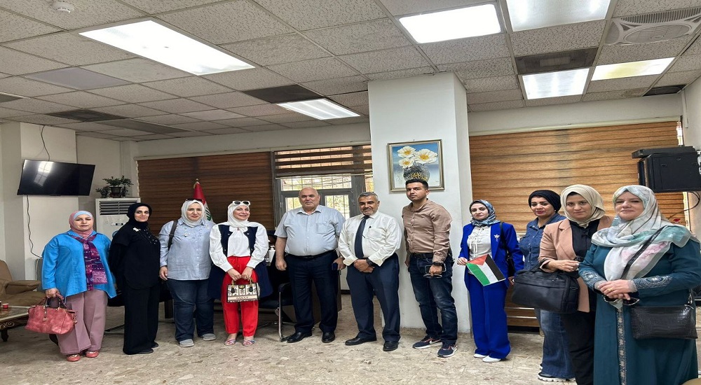 زيارة تفقدية للجرحى الفلسطينين الراقدين في مستشفى دار التمريض في مدينة الطب في بغداد