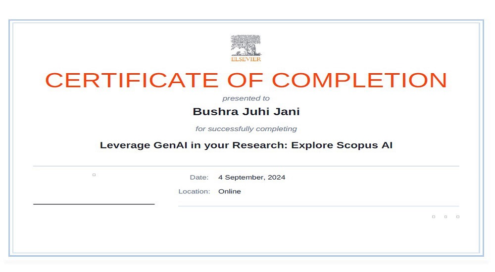 حضور تدريسية من وحدة العلوم الساندة في كلية طب النهرين لورشة حول تقنيات الذكاء الاصطناعي نظمتها شركة Elsevier عبر منصة scopus