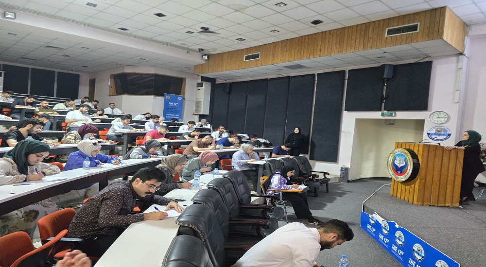 اجراء امتحان نهاية الكورس السلايدات والنظري لكروب ( C ) للمرحلة السادسة لفرع النسائية والتوليد