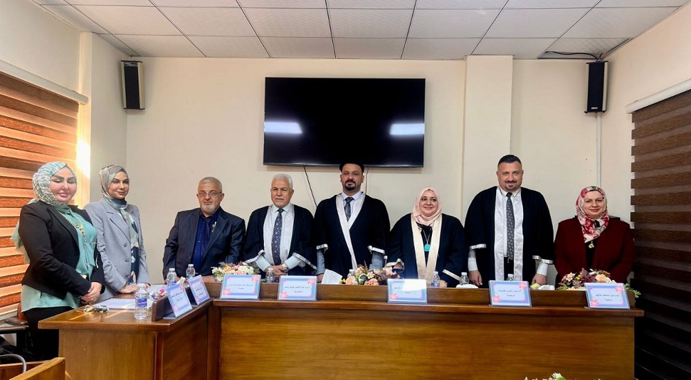 مناقشة الطالب الدكتوراه  (جاسم محمد محسن) في فرع علم الأحياء المجهرية