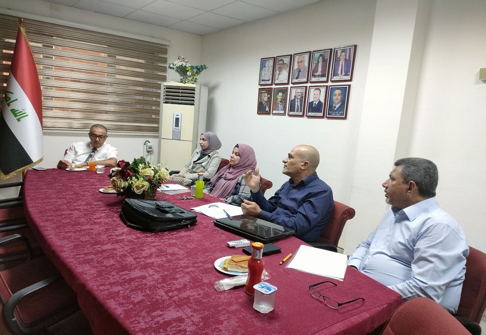 مناقشة اقرار بحث طالبة الدراسات زهراء زهير محمد في فرع التشريح البشري في كلية طب النهرين 