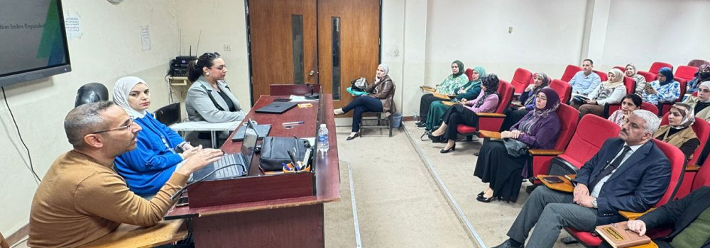 ورشة عمل حضورية حول دور التدريسي في التصنيفات العالمية 