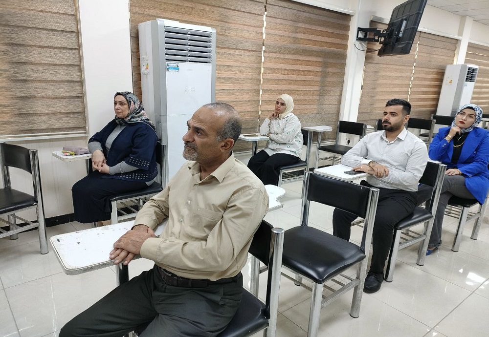 تنظيم دورة تدريبية  بعنوان : ( الية الكيميانسجية المناعية ) في فرع التشريح البشري