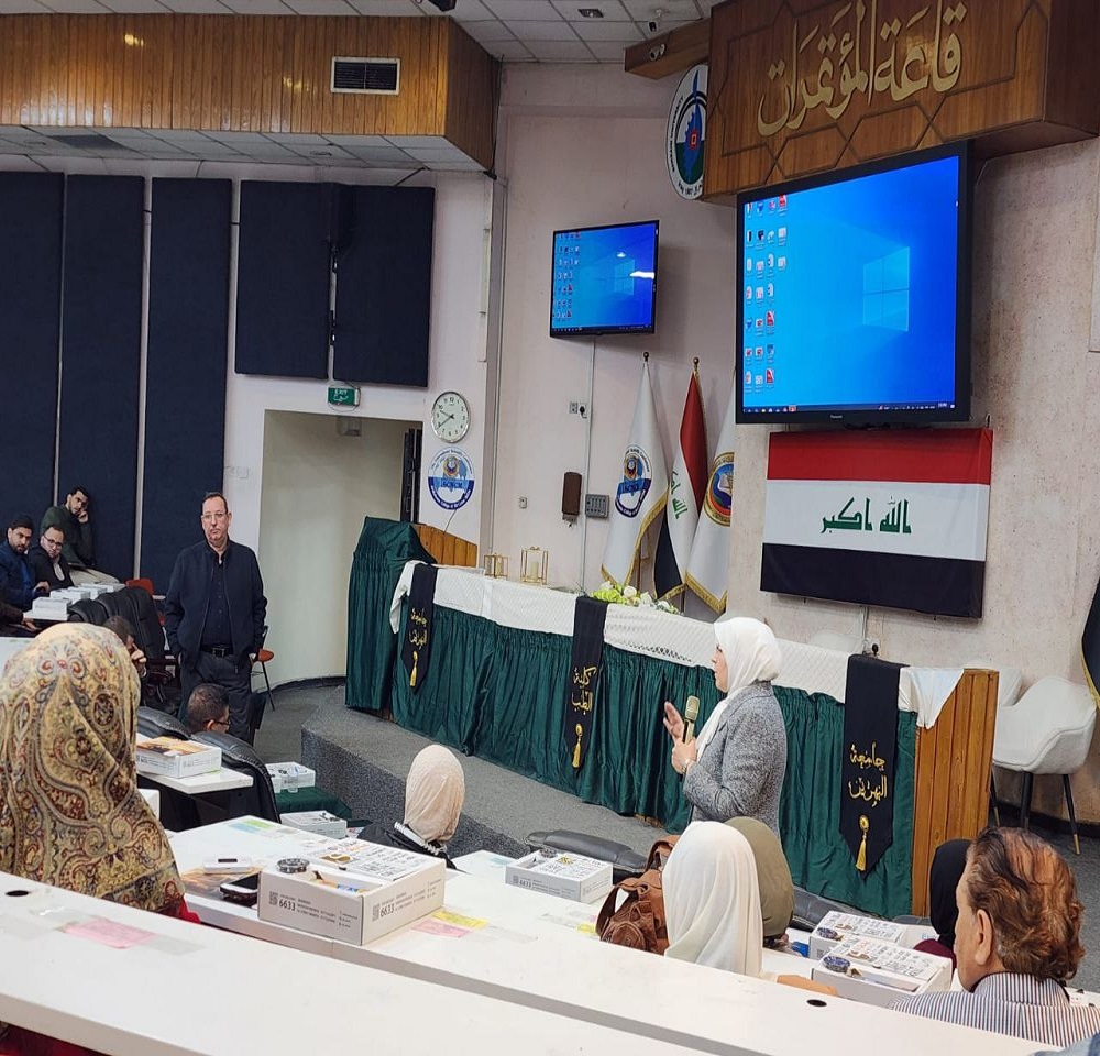 قدم تدريسيي فرع الجراحة في كلية طب النهرين  ورشة عمل حضورية في القاعة الرئيسية