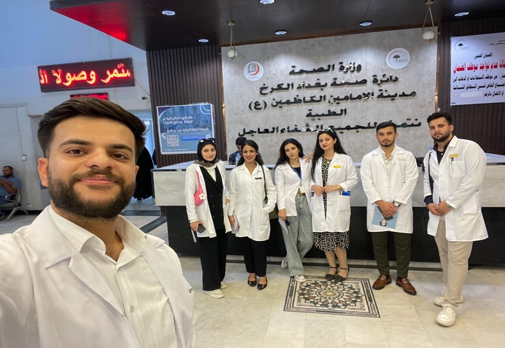  أطباء المستقبل للتنمية المستدامة فريق يطلق حملات بيئية وتوعوية داخل الكلية ومستشفى مدينة الإمامين الكاظمين (ع)