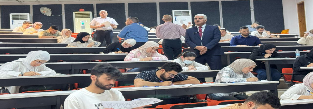 تفقد السيد عميد الكلية للامتحانات النهائية