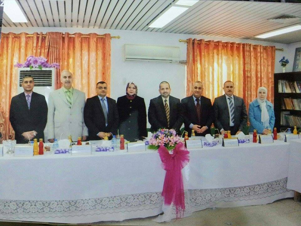 مناقشة رسالة الدكتوراه لطالبة الدراسات العليا ( أسماء باقر سالم ) ....... وحدة الاعلام 