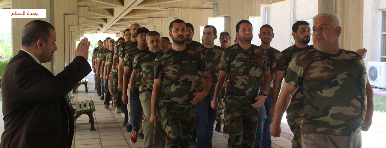 تخرج دورة التدريب العسكري في المجمع الشمالي لجامعة النهرين ... وحدة الاعلام