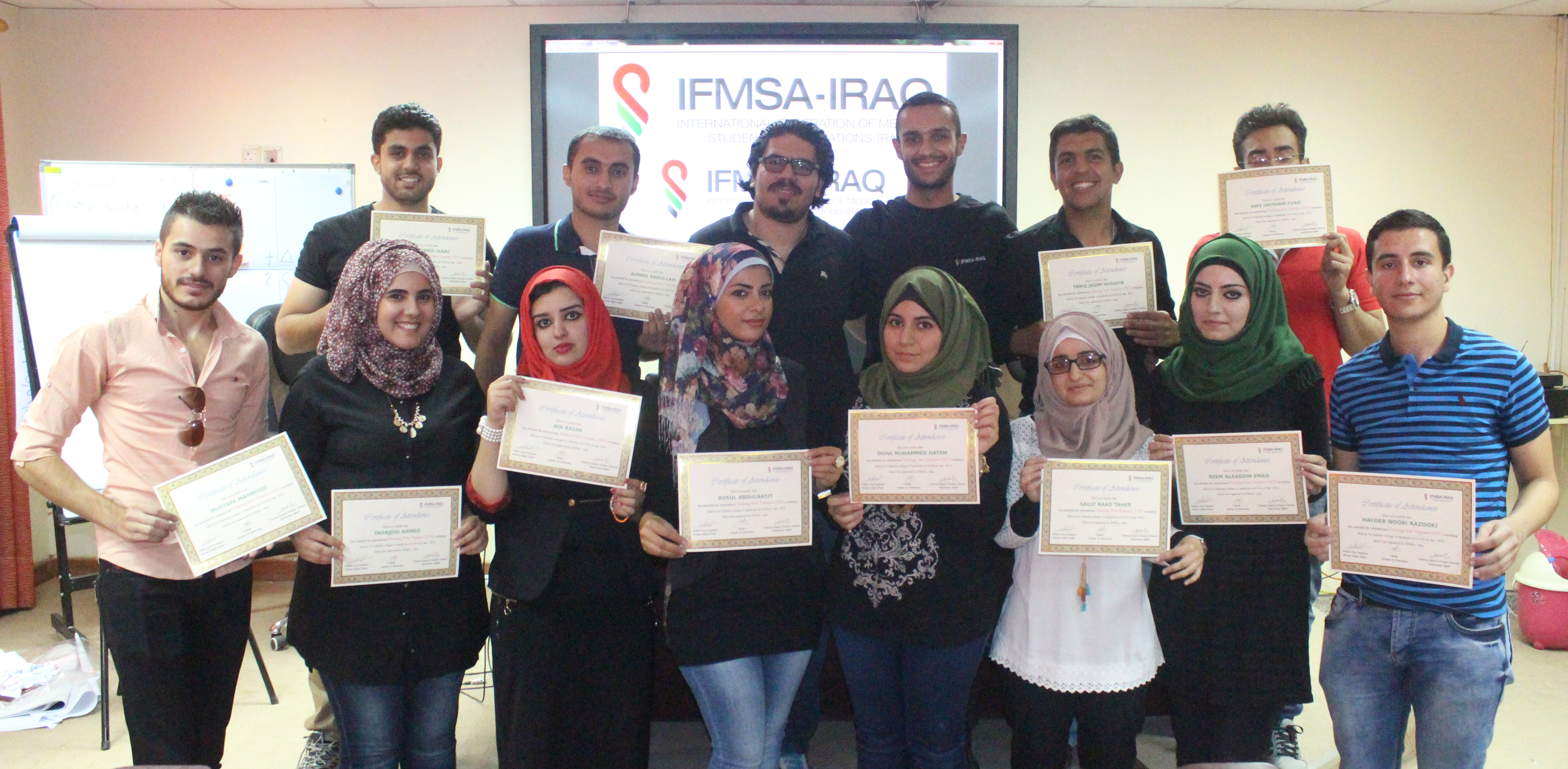 استضافة كلية طب النهرين ورشة عمل لجمعية (IFMSA – Iraq) ... وحدة الأعلام