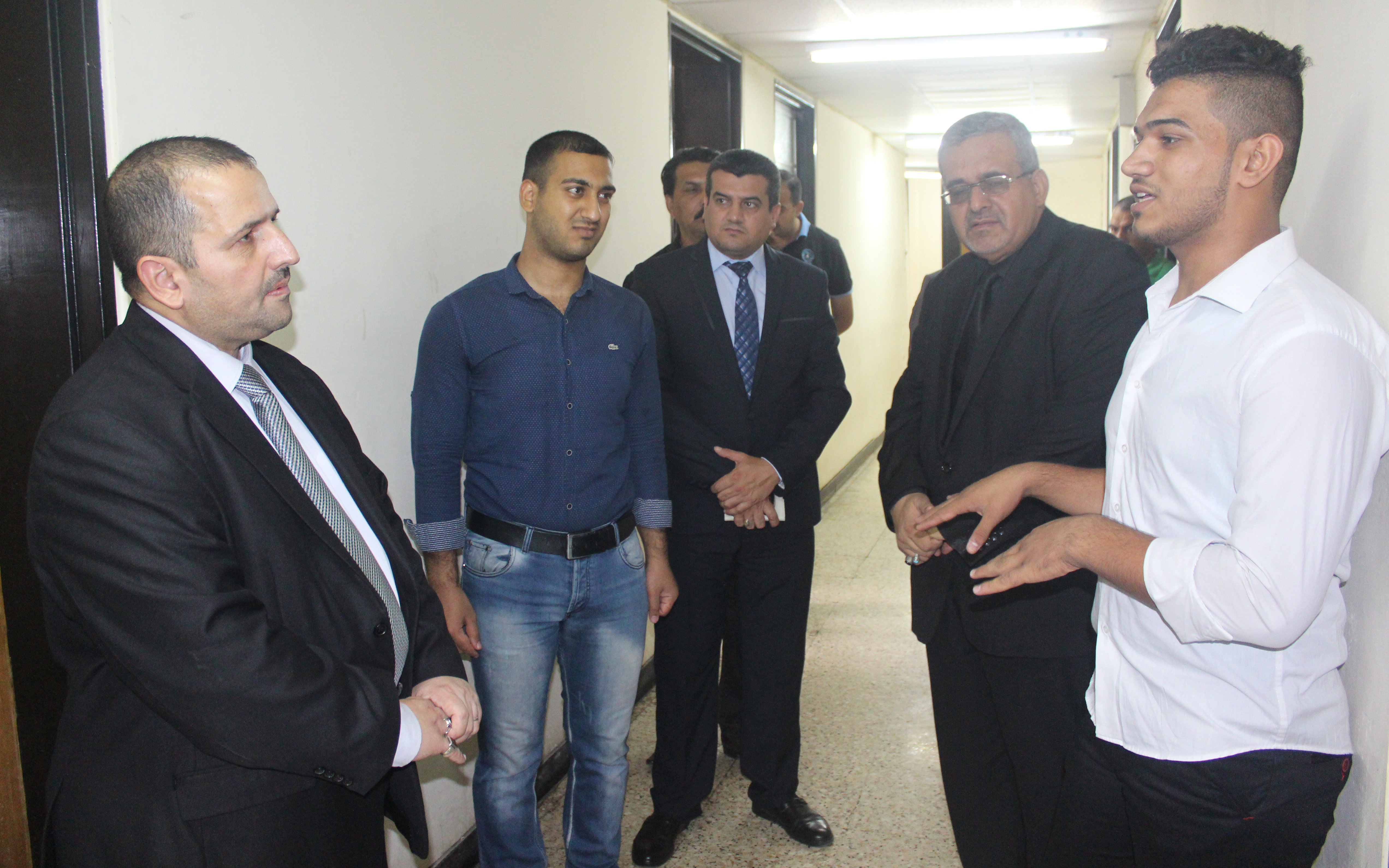 زيارة السيد العميد التفقدية للأقسام الداخلية  .... وحدة الاعلام 