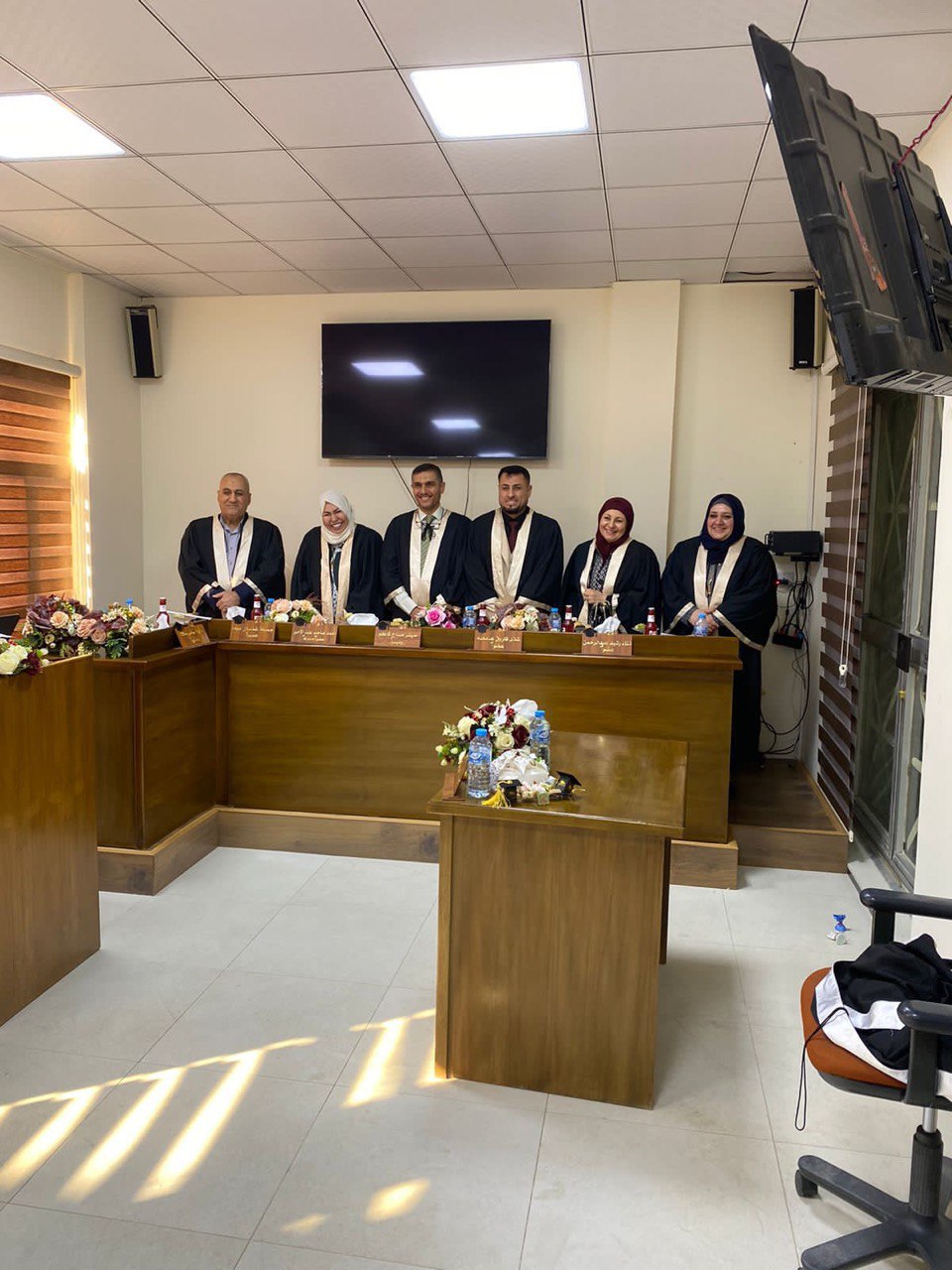 مناقشة اطروحة دكتوراه  للطالب حيدر نورالدين ساقي