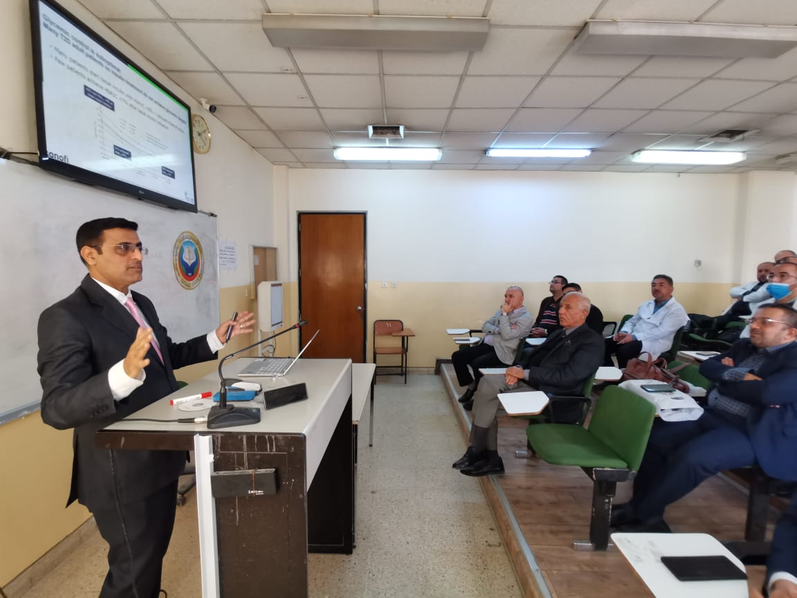 طب النهرين تقيم ندوة علمية بعنوان ( اخر المستجدات في علاج مرضى السكري بالانسولين)
