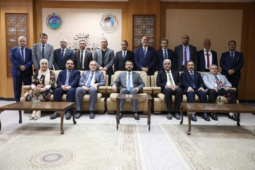 حضور السيد عميد الكلية اجتماع مجلس الجامعة برئاسة معالي وزير التعليم العالي