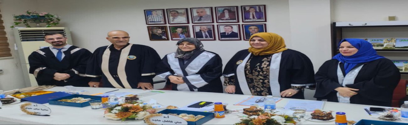 مناقشة طالب الماجستير (محمد فوزي فيصل)