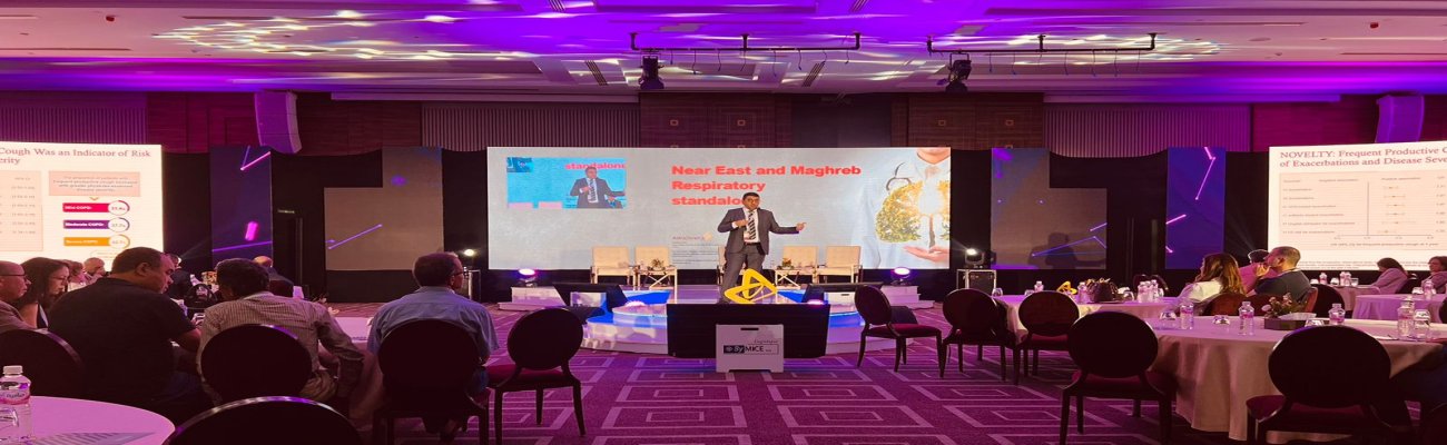 مشاركة تدريسي من فرع الطب الباطني في مؤتمر للأمراض التنفسية في تونس 