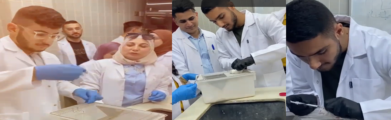 جانب من الدروس العملية لطلبة المرحلة الثالثة / جامعة النهرين 