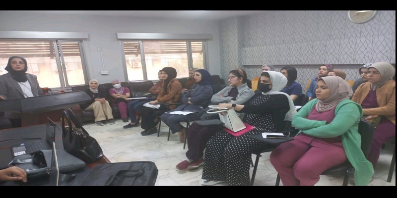 دورة تدريبية عن الفئة المستهدفة ممارسات النسائية للتعرف على اهمية هذه الامراض وطرق معالجتها وتأثيرها على الحمل
