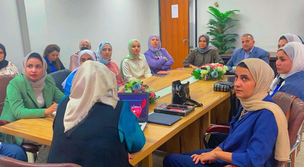 تدريب طلاب المجلسيين  العراقي و  العربي لاختصاص علم الامراض /النسيج المرضي