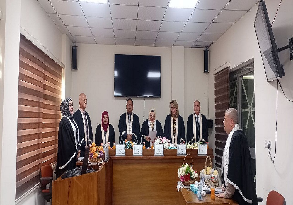 مناقشة طالب الدكتوراة (ارجان ايدين زينل) في فرع الأحياء المجهرية