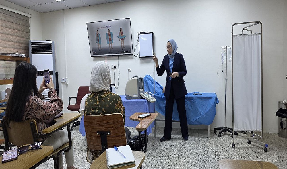 ورشة عمل تدريبية حول استعمالات السونار في الفحص النسائي ومتابعة الحمل في كلية طب النهرين