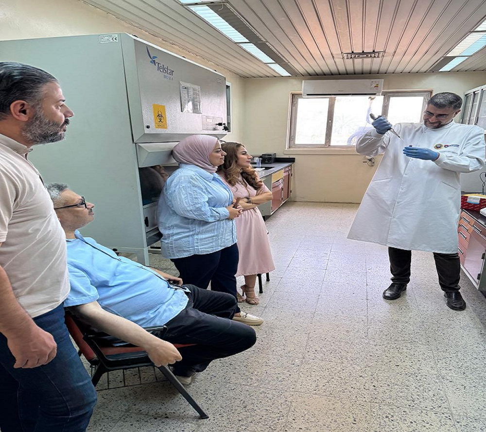 ورشة عمل حضورية في فرع الأمراض والطب العدلي حول استخلاص الـRNA وتحويله إلى cDNA